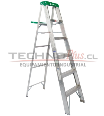 Escalera Tijera Aluminio 4 Peldaños - TECHNOPLUS