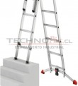 ESCALERA DE ALUMINIO TIJERA CON EXTENSION 5.60 m