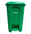 Basurero 80L Verde con Pedal: Reciclaje Orgnico B2B/Hogar
