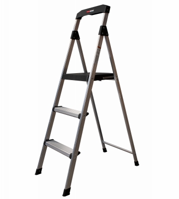 Piso Escalera de Aluminio 3 Pelda�os Ergon�mico