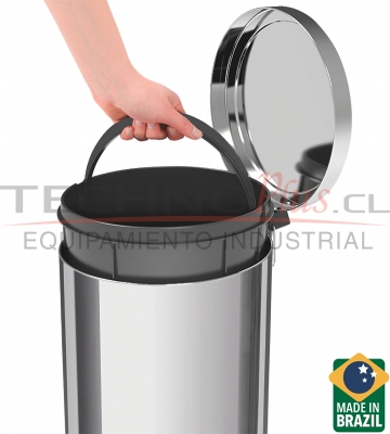 BASURERO ACERO INOX 20L TRAMONTINA