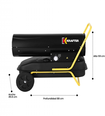 TURBO CALEFACTOR A DIESEL 30 KW KRAFTER