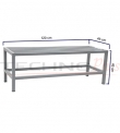 BANCA METLICA SIMPLE 120x46x46