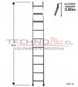 Escalera de Aluminio Recta 3 M / 10 P.