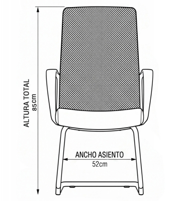 Silla Industrial de Visita | Technoplus