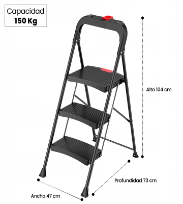 PISO ESCALERA PLEGABLE 3 PELDAOS LUXURY MAGNA PLUS