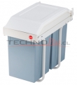 BASURERO MUEBLE COCINA DOBLE RECIPIENTE 30 LTS. BLANCO