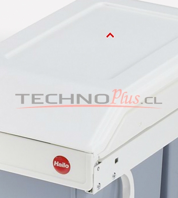 BASURERO MUEBLE COCINA DOBLE RECIPIENTE 30 LTS. BLANCO - TECHNOPLUS