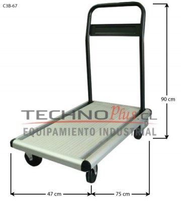 Carro Plataforma Aluminio Plegable 100 kg.