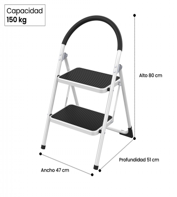 PISO ESCALERA PLEGABLE 2 PELDAOS MAGNA PLUS