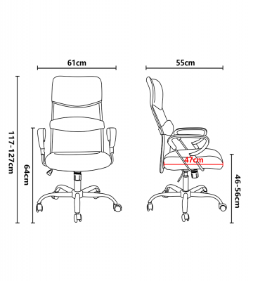 SILLA EJECUTIVA OFICINA RESPALDO ALTO