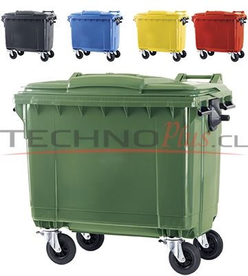 CONTENEDOR DE BASURA 1100 LITROS -COLORES