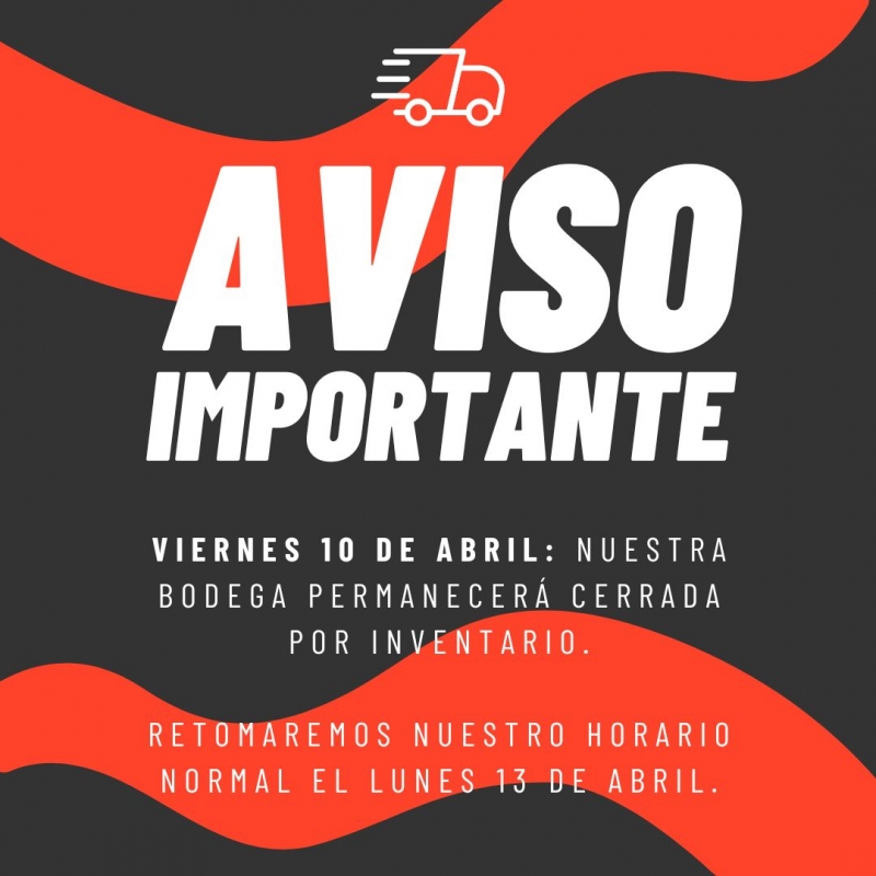 Cierre bodega 10 de abril TECHNOPLUS