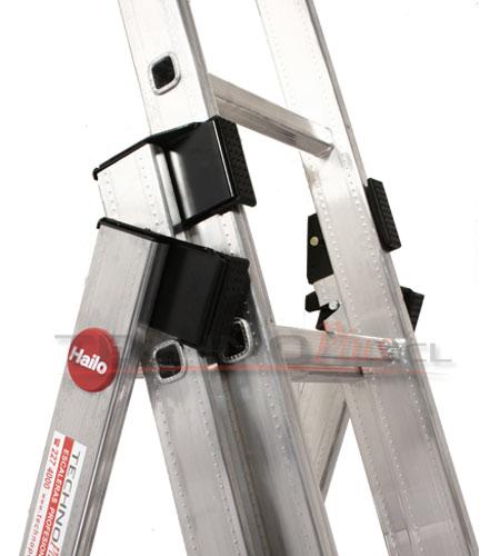 ESCALERA DE ALUMINIO TIJERA CON EXTENSION 4.16 m.