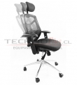 SILLA GERENCIAL CON CABECERA + BASE ALUMINIO