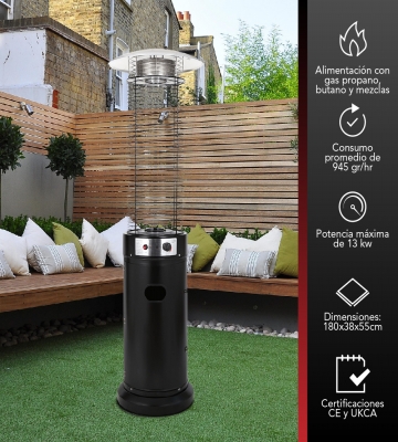 ESTUFA DE PATIO EXTERIOR CILINDRO 13 KW