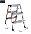 PISO ESCALERA PLEGABLE 3P LIVIANO