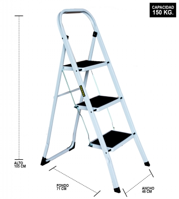 PISO ESCALERA PLEGABLE 3P PROFESIONAL