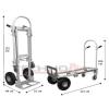 Carro Aluminio Dual Corto 250 kg.