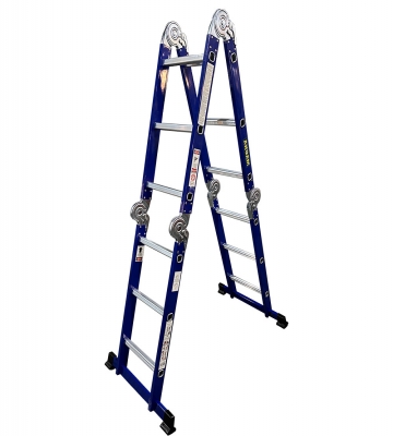 Escalera Multipropsito Acero | Uso Industrial Reforzado 12 Peldaos