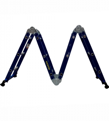 Escalera Multipropsito Acero | Uso Industrial Reforzado 12 Peldaos