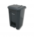 Tacho Sanitario 50L Gris con Pedal para Desechos No Reciclables