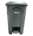 Contenedor 80L Gris con Pedal: Higiene y Alta Capacidad 