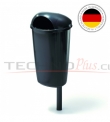 BASURERO PLASTICO DE MURO O PEDESTAL 50LT GRIS