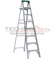 ESCALERA TIJERA DE ALUMINIO 2.44 M/ 8 P.