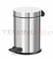 BASURERO TAPA Y PEDAL  4L ACERO INOX. SOLID S