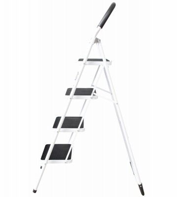 Escalera Acero Industrial 4 pelda�os Plegable: Mayor Elevaci�n y Robustez