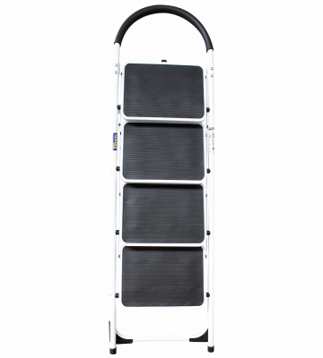 Escalera Acero Industrial 4 pelda�os Plegable: Mayor Elevaci�n y Robustez