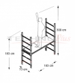 ANDAMIO DE ACERO MOVIL 1.83MT