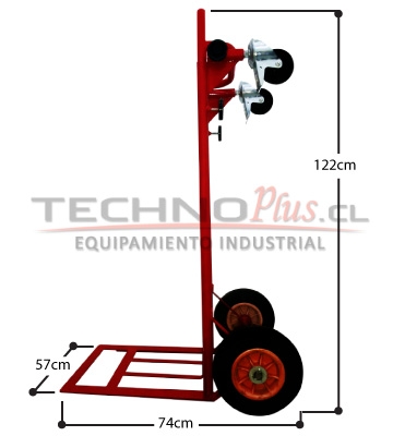 CARRO DUAL DE ACERO 200 KILOS