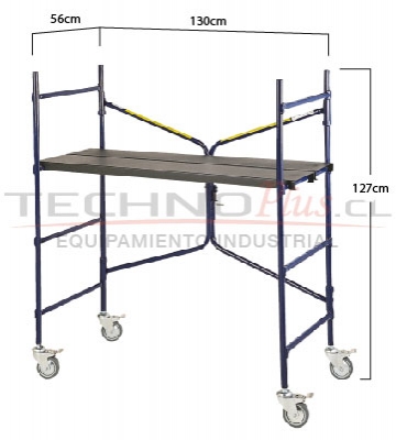 ANDAMIO MVIL DE ACERO 1.20M