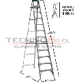 ESCALERA DE ALUMINIO TIJERA 3.66 M