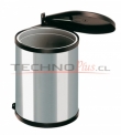 BASURERO ACERO INOX. COCINA EMPOTRADO 15 LT.