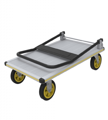 Carro de Plataforma Industrial con Mango Abatible | 200 kg