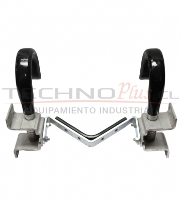 GANCHO CON SOPORTE EN V AISLADO PARA ESCALERA DE EXTENSIN 18-28 PELDAOS